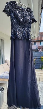 Abendkleid, schwarz, Gr 36