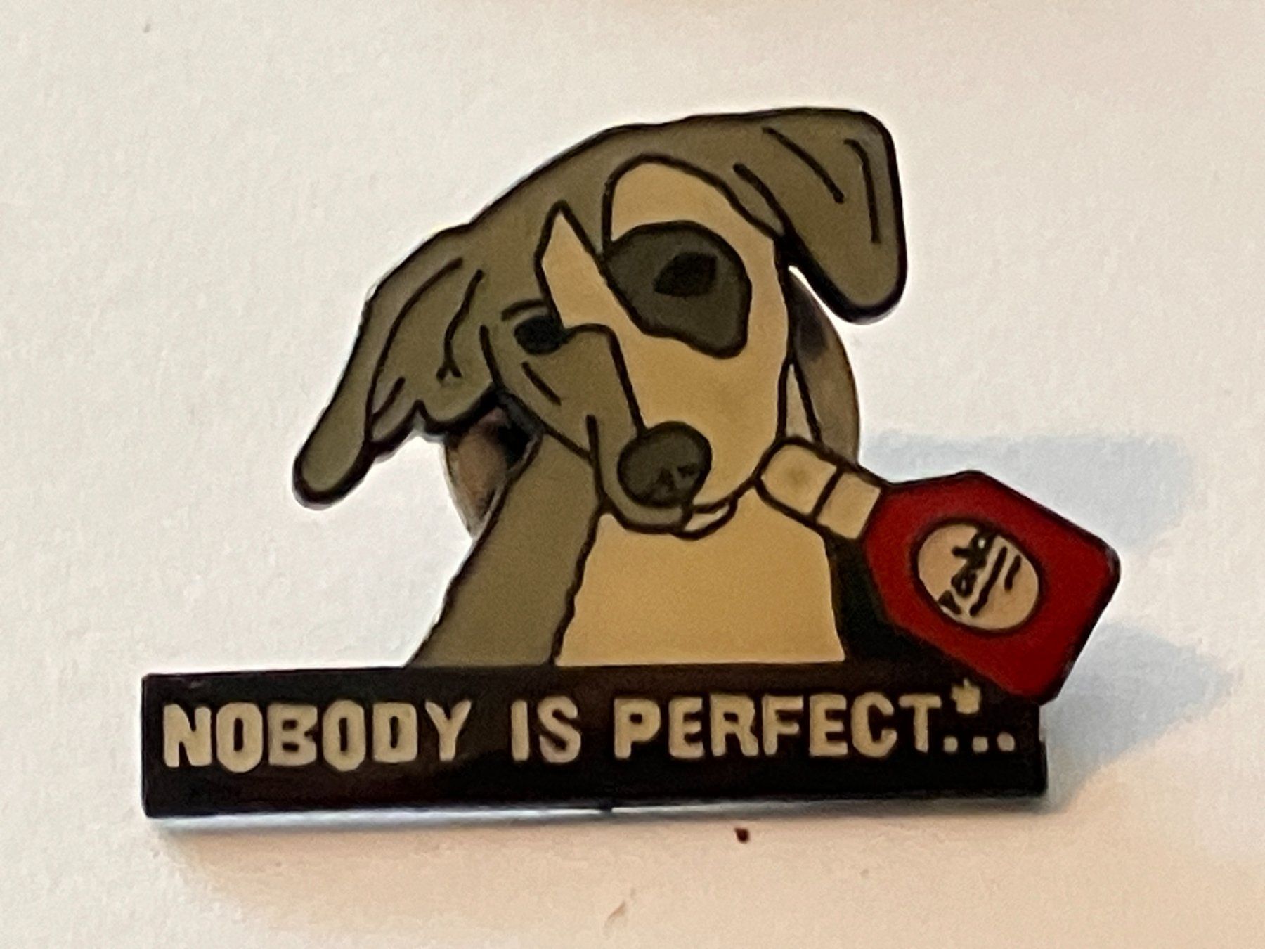 Placchette & Badge: 1 Pin Nobody is perfect – Usato da Basel venduto da djwwpp