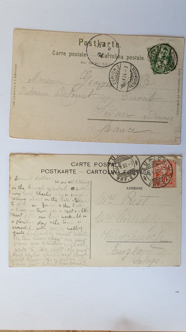 Cartoline postali: Zürich. 2 Ansichtskarten. – Usato da Goldach venduto da armando_r 1