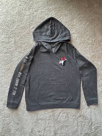 Sweat à capuche gris Taille L