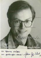 Hans-Jürgen Schatz (1958) Schauspieler - Autogramm