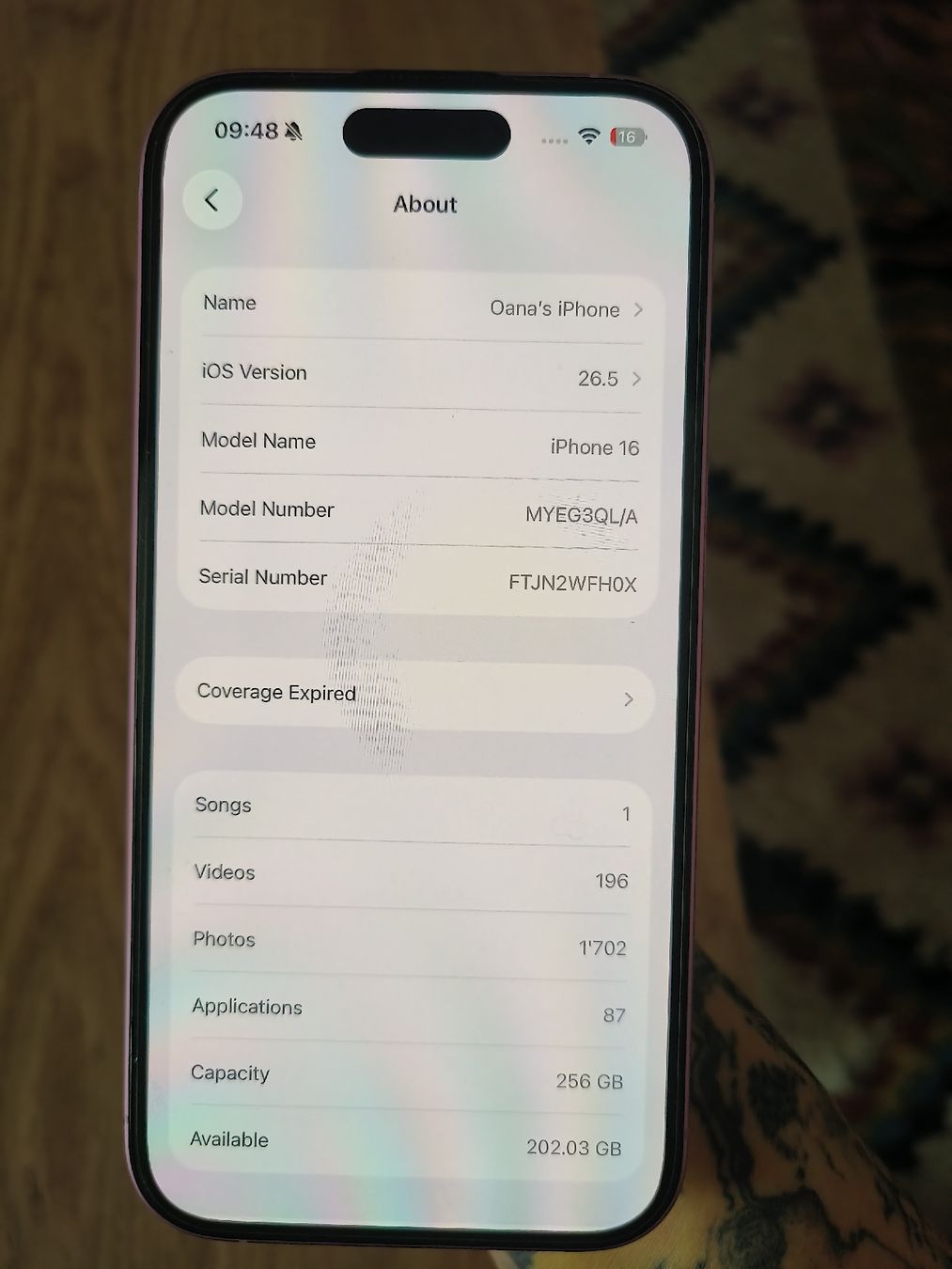 Apple Portables: iPhone 16 Pink 256GB – D'occasion à Wangen ZH par OanaNst 9