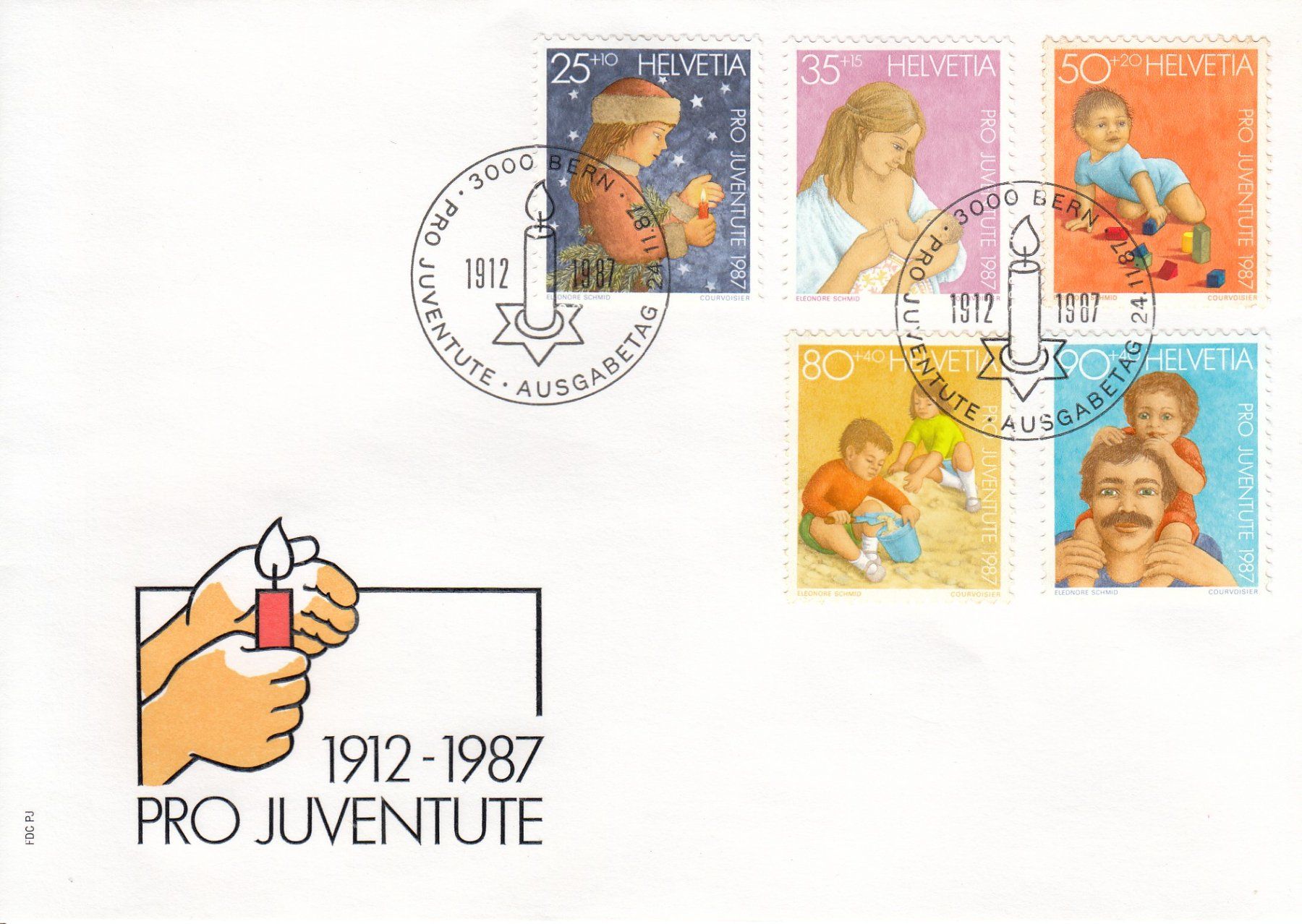 Tutti i francobolli: 1987 Pro Juventute  FDC – Usato da Spreitenbach venduto da Mustang_1105