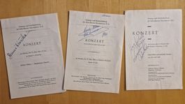 B. Kusche / L. Winters / O. Svendsen, 3 Autogramm auf Flyers