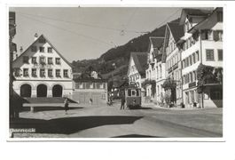 Berneck (SG) Rheintal - Rathaus  Strassenbahn nach Heerbrugg