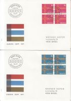 SBK 496 - 497 im 4er-Block FDC