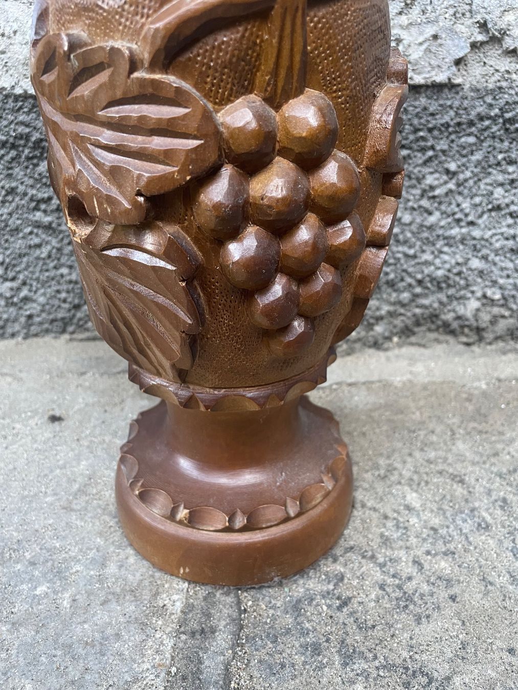 Vasi & Recipienti: Grosse Vase aus Holz H 40cm - Trauben – Usato da Minusio venduto da Pink222 4