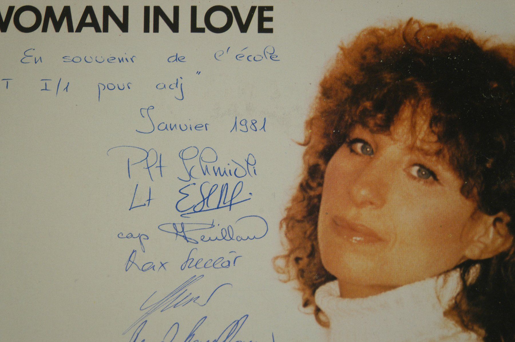 Schallplatten: Single Barbara Streisand mit Unterschriften – Gebraucht aus Herisau von Wisen 1
