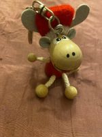 Schlüsselanhänger Elch Holz Weihnachten Weihnachtsmann