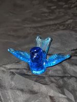 Selten Bluebird of Happiness Figur Vogel Glas Figur Vintage