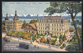 Neuchatel, Hotel Terminus et des Alpes, 