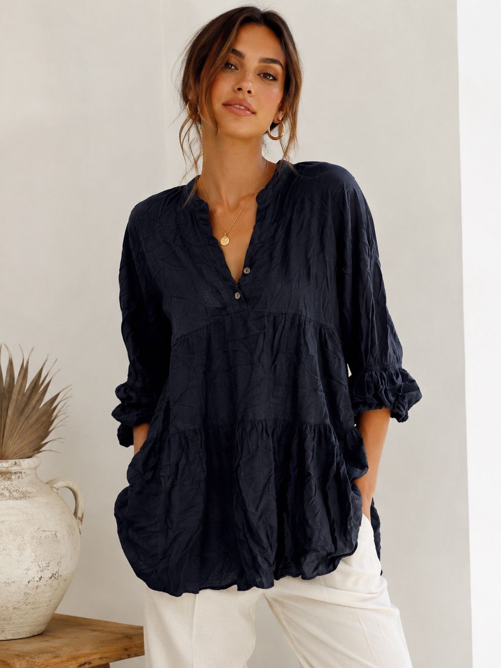 Zebra Camicette: WOMEN - schwarze Bluse von Zebra, gr. S – Usato da Ostermundigen venduto da Vangiolillo