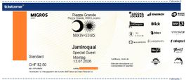 *** 1 - 3 Tickets für JAMIROQUAI + LP / 13.07.2026 ***