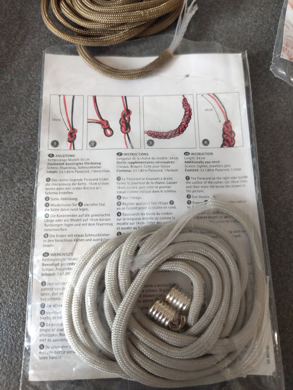 Altri gioielli: 6 Pack Paracors Rayher Grau Braun Neu – Nuovo e nell'imballaggio originale da Leuggern venduto da Pummi19 2
