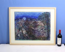 Gershon Knispel 1932.2018, grosses Pastell, Mischtechnik