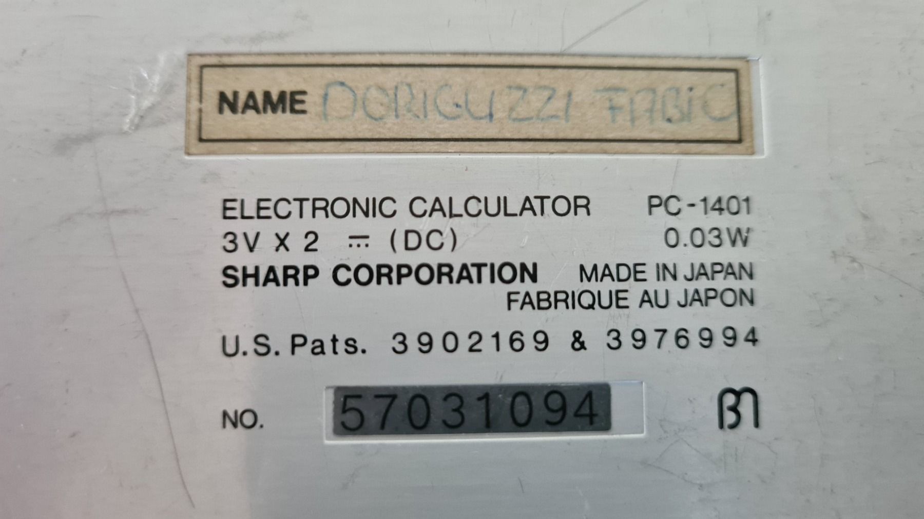 Sharp Taschenrechner: SHARP PC-1401 Financial Pocket Computer 1983 Made in Japan – Gebraucht aus Winterthur von  2