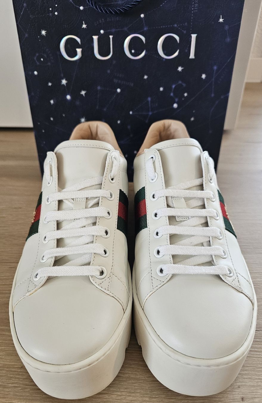 Gucci Damenschuhe: GUCCI ACE Sneaker Plateau 38,5 – Neu (gemäss Beschreibung) aus Dottikon von Chicca_73 1