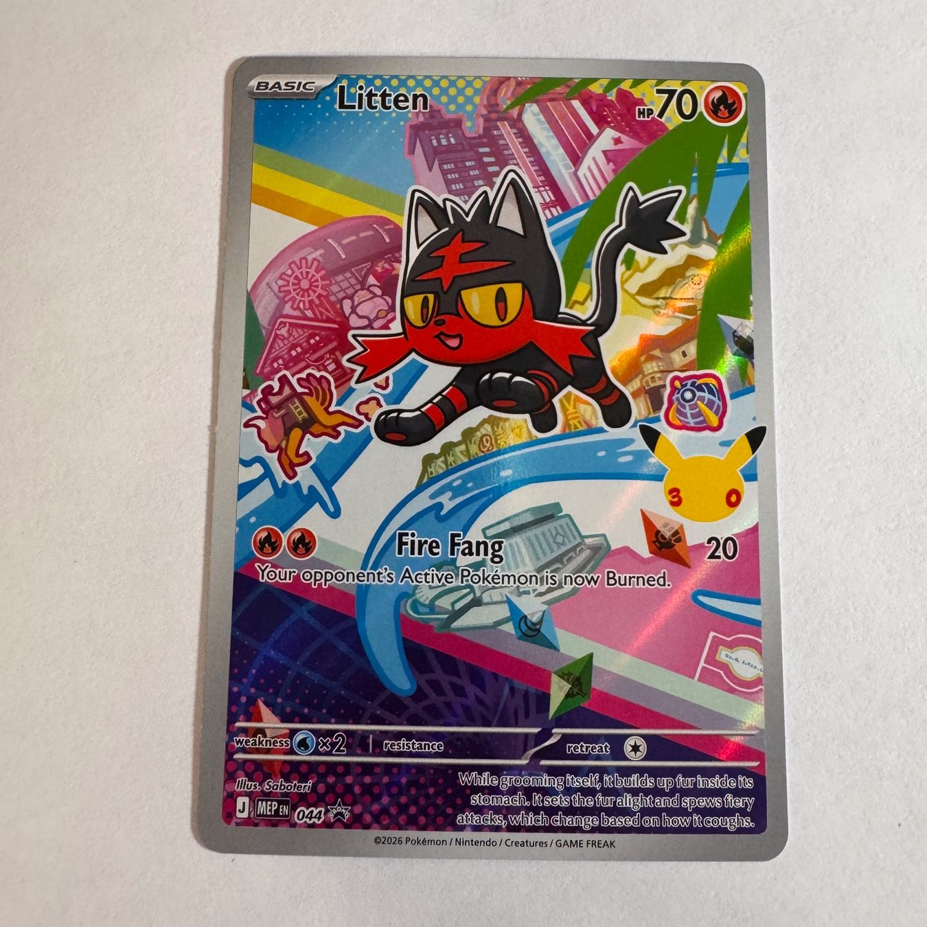 Pokémon Carte collezionabili: Pokémon - MEP - Litten 44 - ENG – Nuovo (secondo la descrizione) da Staad SG venduto da miaCards