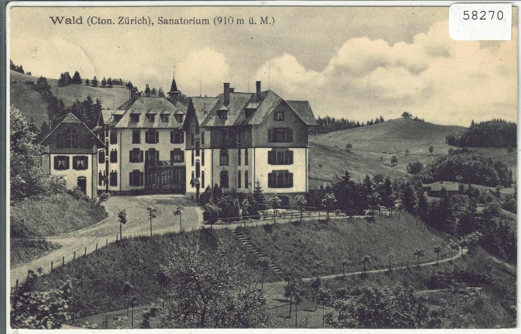 Ansichtskarten: Wald ZH - Sanatorium – Gebraucht aus Ettingen von Kartenplanet