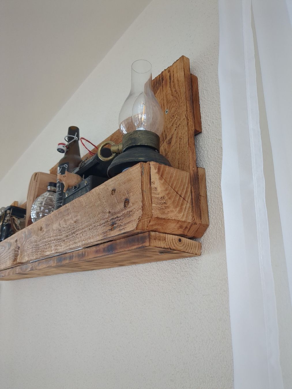 Scaffali: Rustikales Wandregal aus Holz - Marke Eigenbau – Usato da Neunkirch venduto da chandips 4