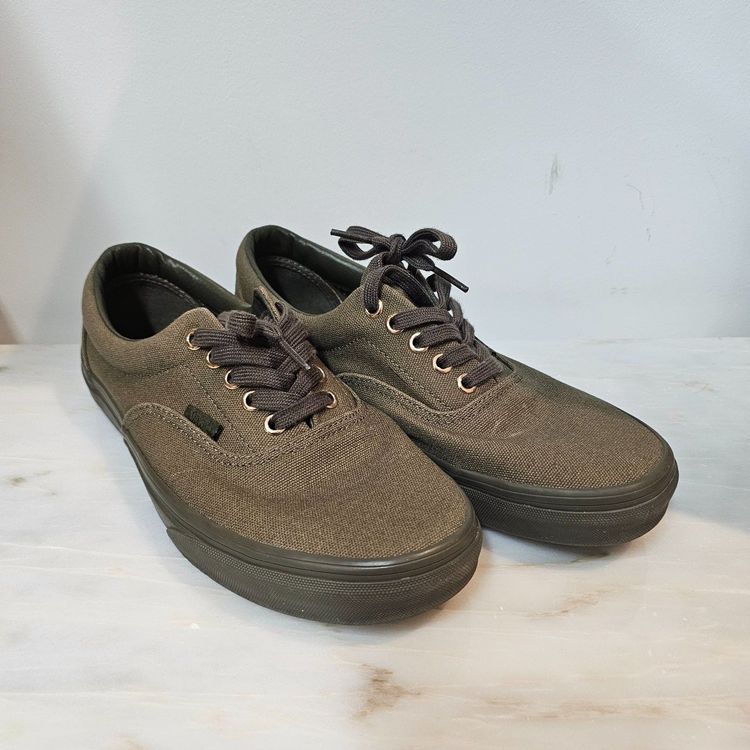 vans era gold mono ivy green