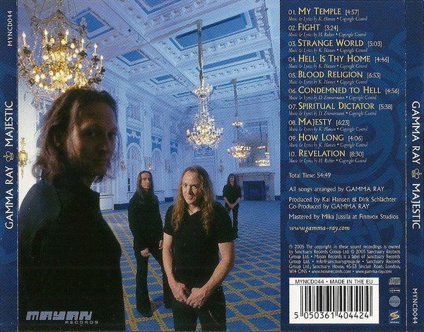 CD: CD Gammaray - Majestic (2005) – Usato da Möriken AG venduto da mineralia 1