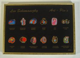 Leo Schimanszky Künstler Pin 12 Stück