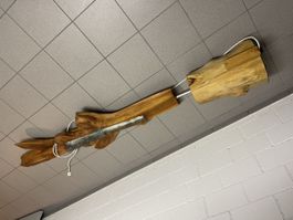 Holzlampe Stehlampe Unikat