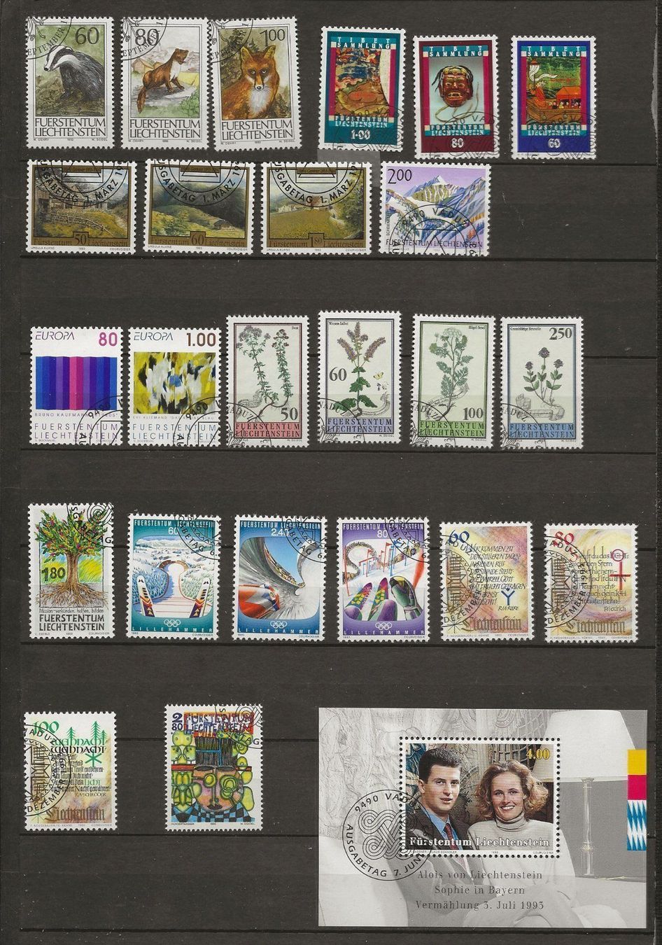 Tutti i francobolli: FL FDC Année 1993 ** – Nuovo (secondo la descrizione) da Sion venduto da PierreP01