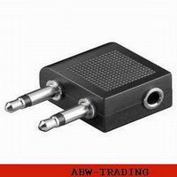 8010 Flugzeug Klinken-Adapter Stereo