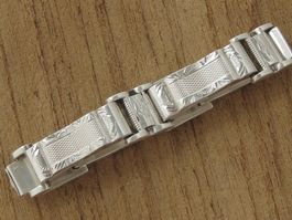 Antik Glieder Armband Silber 800 ziseliert Art Déco