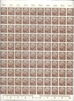 RFA 1954 - Feuille complète Theodor Heuss 6 Pf. (100 timbres