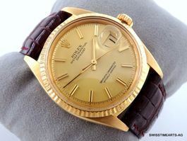 ROLEX DATEJUST 18K SIGMA DIAL 1601 AUTOMAT 36MM VINTAGE 1971