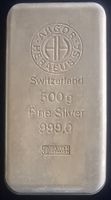 Silberbarren 500 Gramm 999 Argor Heraeus SA