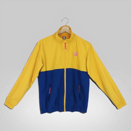 DC Shoes Jacke Gr. M – Gelb/Blau Windbreaker