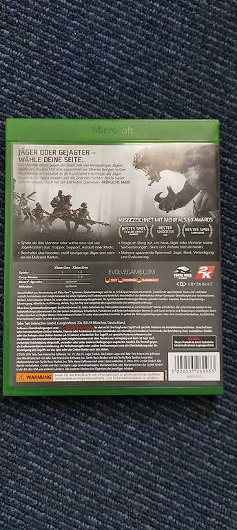 Jeux: XBOX Game, Evolve – D'occasion à Schönenberg an der Thur par San_g6vq 1