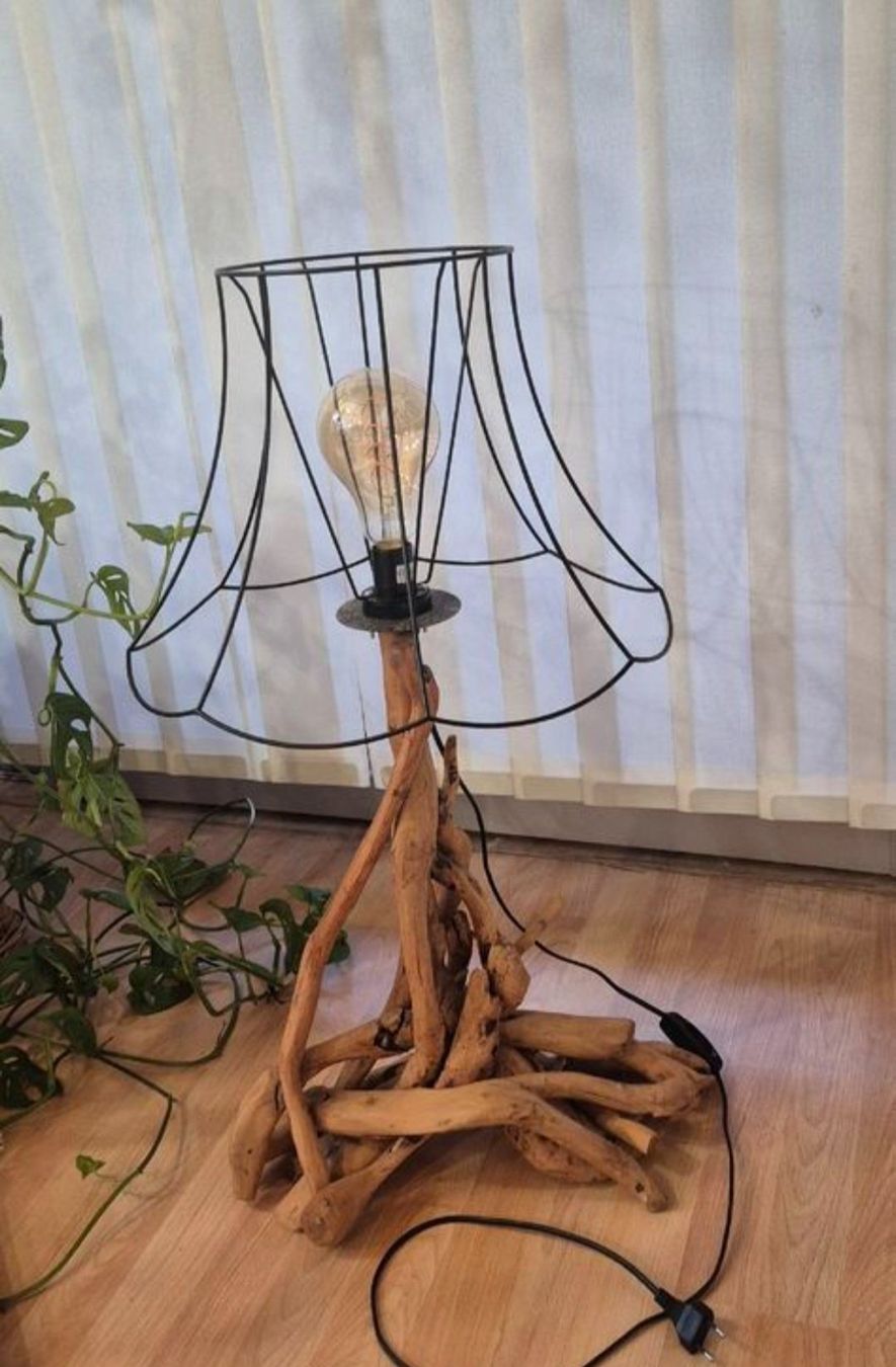 Lampade: Schwemmholz Lampe – Usato da Moutier venduto da Maria1704 1