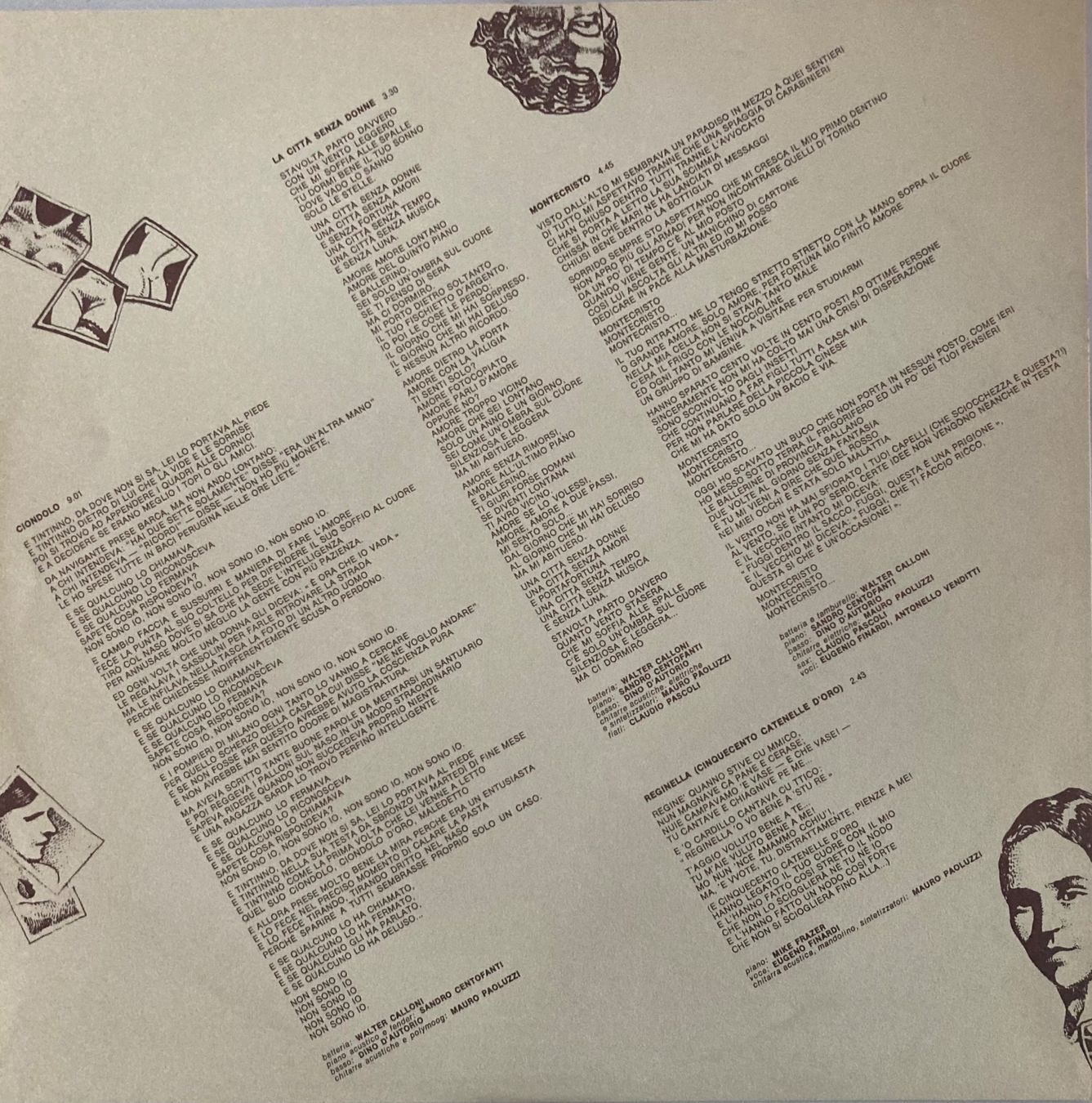 Dischi in vinile: ROBERTO VECCHIONI - MONTECRISTO – Usato da Poliez-Pittet venduto da Newtown-Records 3