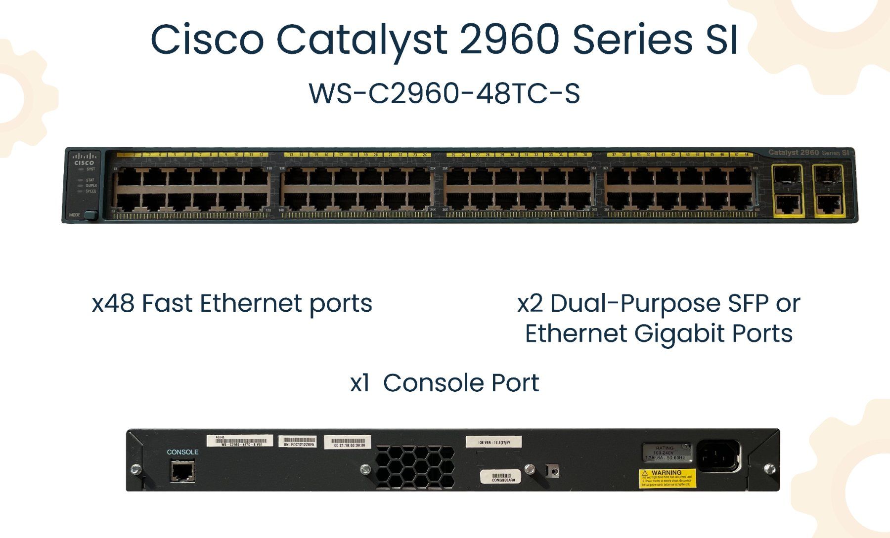 Cisco Hubs & Switches: Cisco Catalyst 2960 Series SI  WS-C2960-48TC-S – Gebraucht aus Villars-sur-Ollon von rom_852b