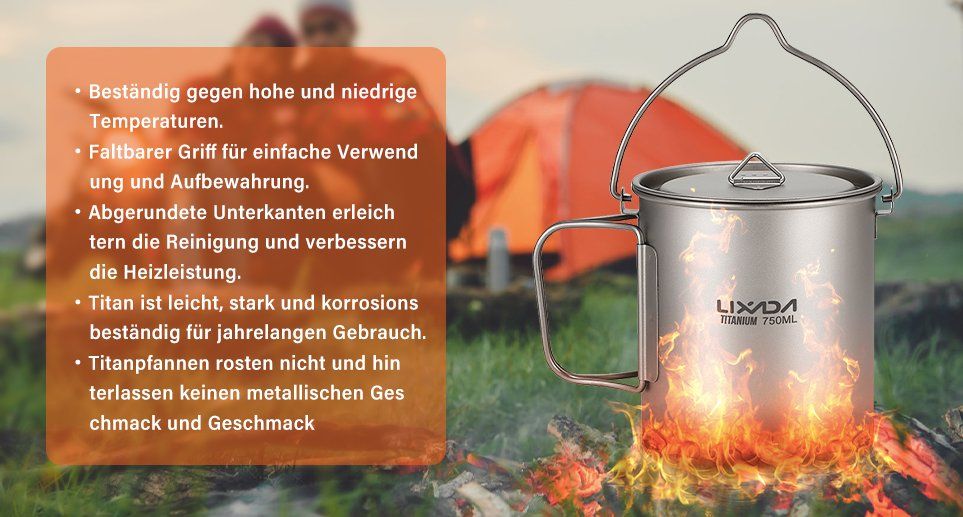 Pentole: Camping Titan Topf 750ml – Nuovo e nell'imballaggio originale da Châtelaine venduto da topshop.switzerland 5