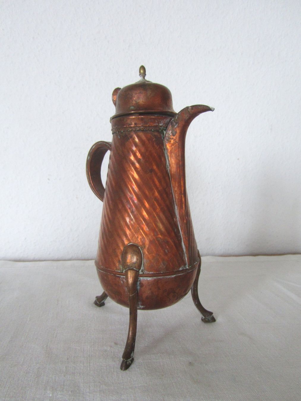 Teiere: Antike Kaffee-Kanne, Kupfer – Usato da Seengen venduto da mikelele