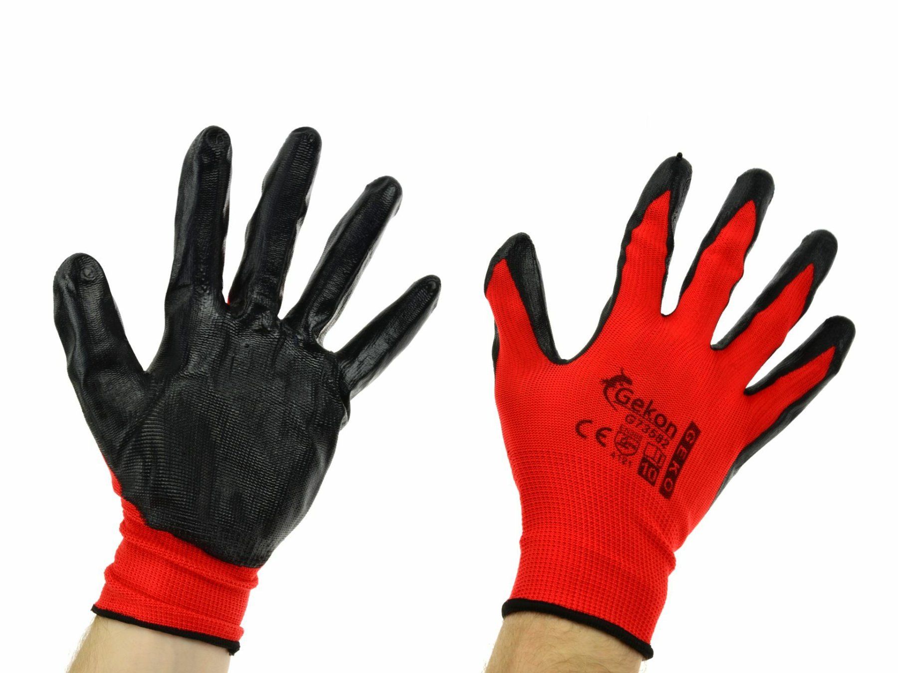 Handschuhe & Handstulpen: 6 Stk. Schutzhandschuhe XL ROTES Nitril – Neu und originalverpackt aus Gerlafingen von  1