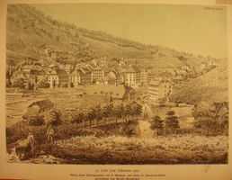 LE LOCLE, LITHOGRAPHIE 1881