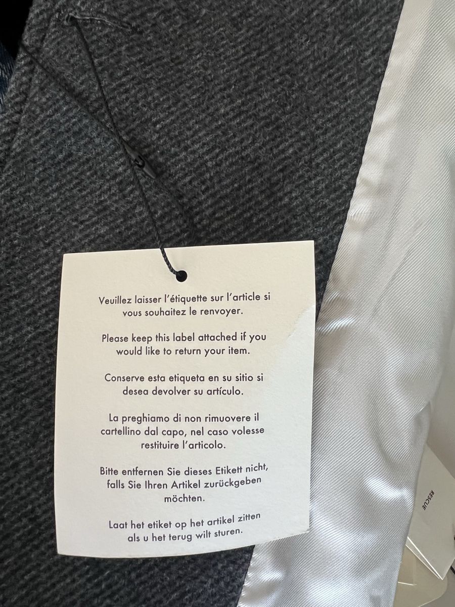 Sandro Manteaux: Sandro Brushed Wool-Blend Twill Coat – Neuf (Voir description) à Oftringen par bashikra 8