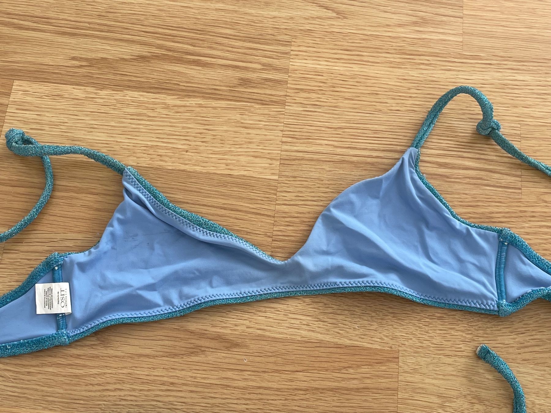 Costumi da bagno & Bikini: Blaues glitzer Subdued Bikini – Usato da Luzern venduto da ver_q2pg 2