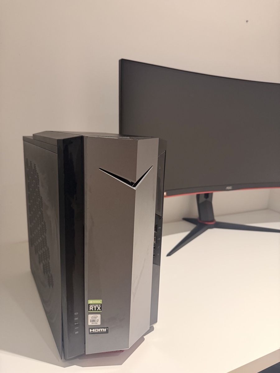 PC: Bildschirm + gaming pc – Usato da Dietikon venduto da inf_68cs