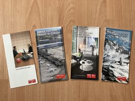 4 x Swiss International Leaflets