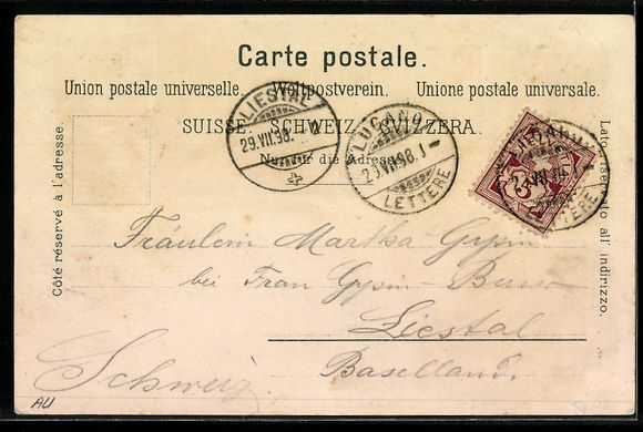 Cartoline postali: Litho Göschenen, Ortsansicht und Schluc – Usato da Berlin venduto da bartko-reher 1