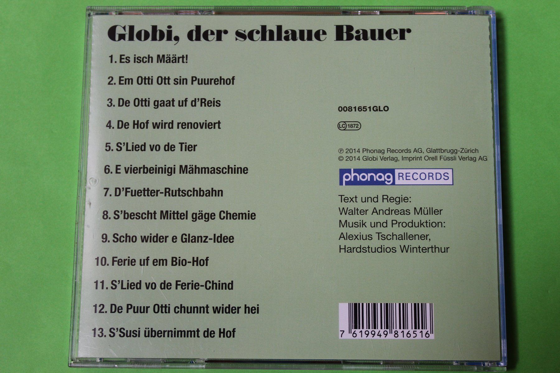 CD: GLOBI, DER SCHLAUE BAUER CD 2014 Guter Zustand – Usato da Tübach venduto da JamesStone 2