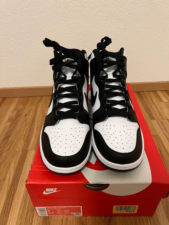 nike dunk black white